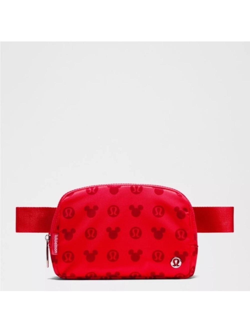 lululemon athletica Red Mickey Pattern Crossbody Belt Bag